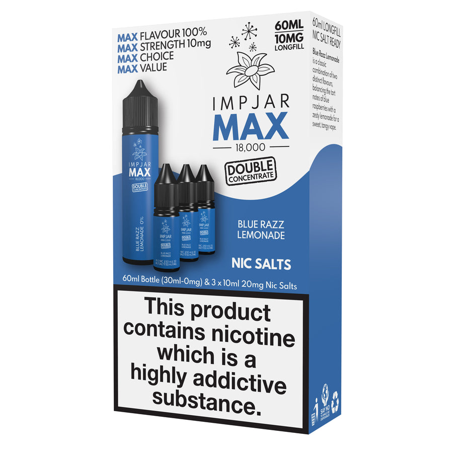 Blue Razz Lemonade E-Liquid MAX 18000 Longfill By Impjar 60ml