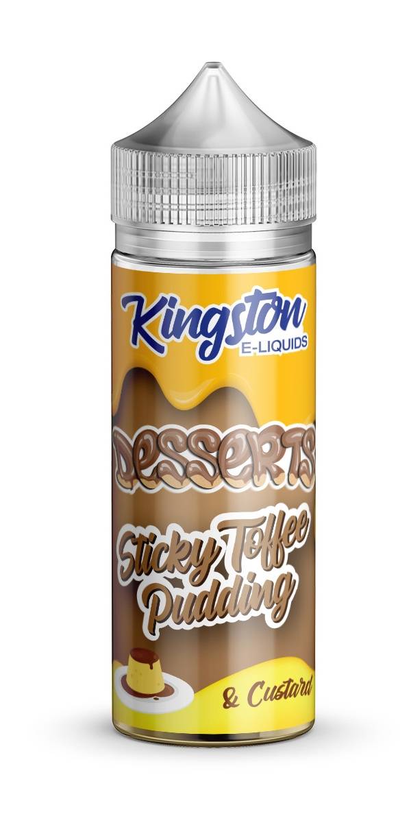 Sticky Toffee Pudding Desserts E-Liquid Shortfill By Kingston 100ml