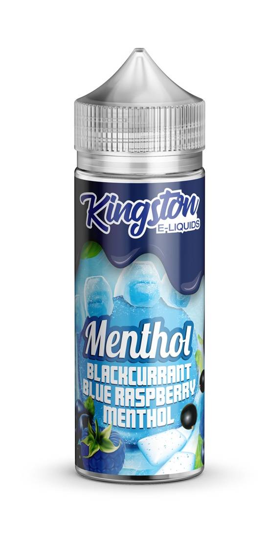 Blackcurrant & Blue Raspberry Menthol E-Liquid Shortfill By Kingston 100ml