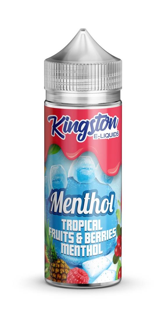Tropical Fruits & Berries Menthol E-Liquid Shortfill By Kingston 100ml