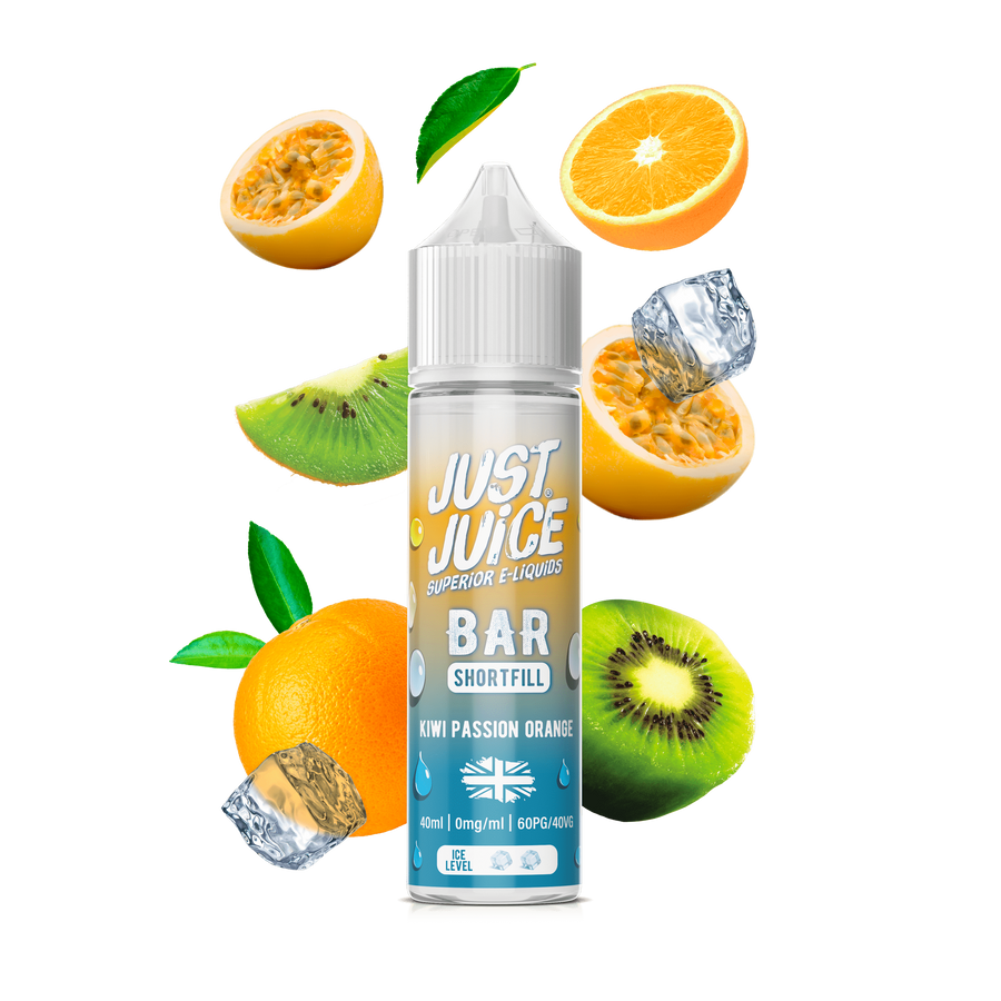 Kiwi Passion Orange E-Liquid Bar Shortfill By Just Juice 40ml
