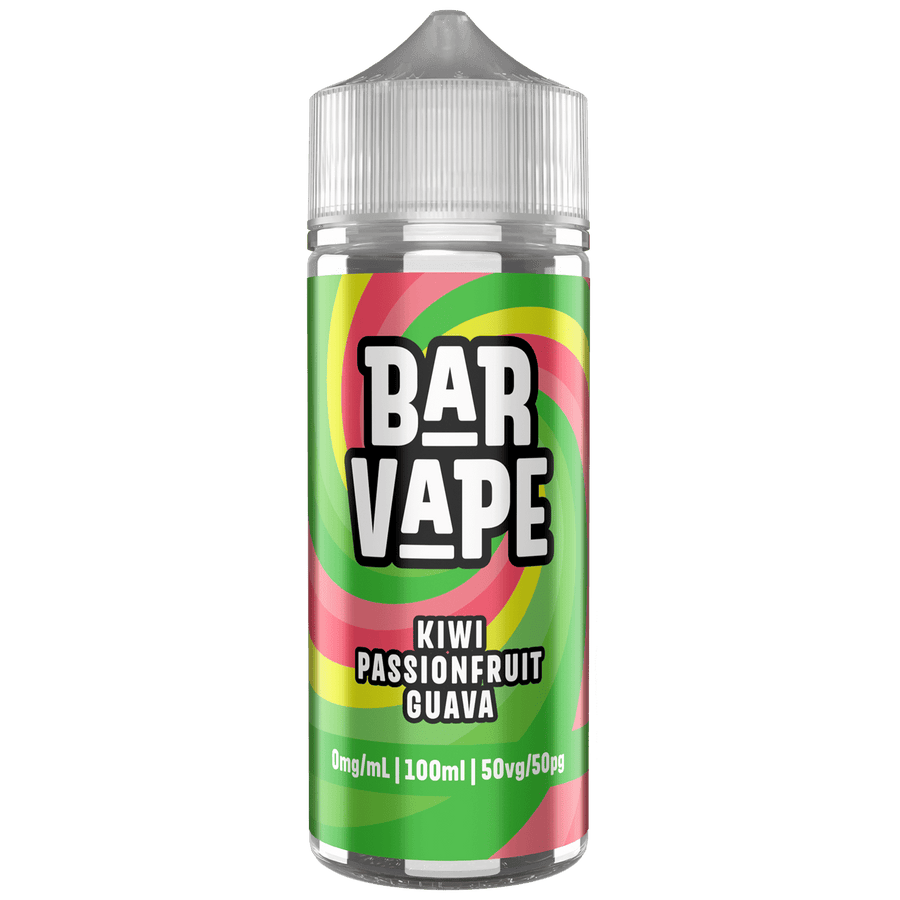 Kiwi Passion Fruit Guava E-Liquid Shortfill By Bar Vape 100ml