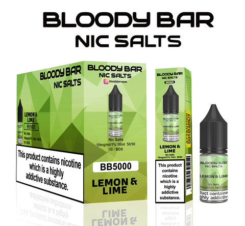 Lemon & Lime E-Liquid Nicotine Salt By Bloody Bar 10ml