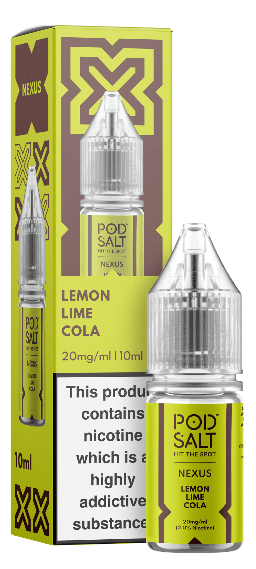 Lemon Lime Cola NEXUS E-Liquid Nicotine Salt By Pod Salt 10ml