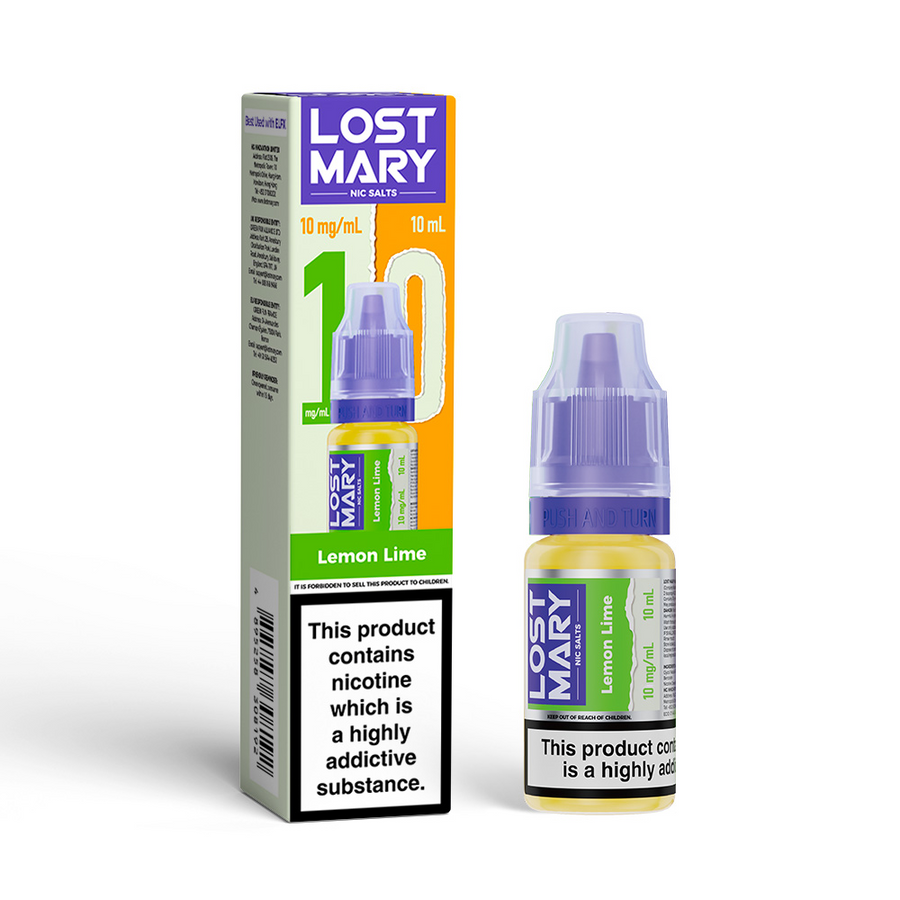 Lemon Lime LOST MARY E-Liquid Nicotine Salt By Elfbar 10ml