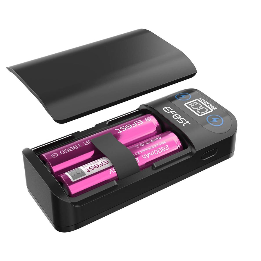 EFEST Lush Box 2-In-1 USB 18650 Battery Charger & Power Bank