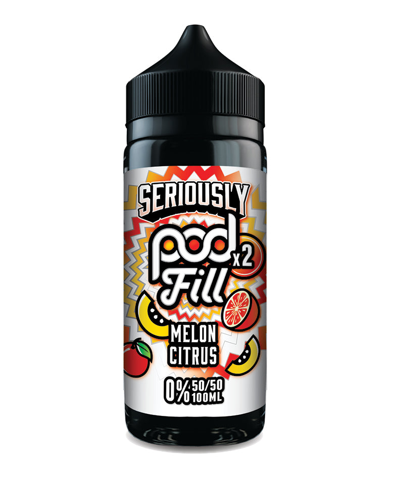 Melon Citrus Seriously Pod Fill X2 E-Liquid Shortfill by Doozy Vape 100ml