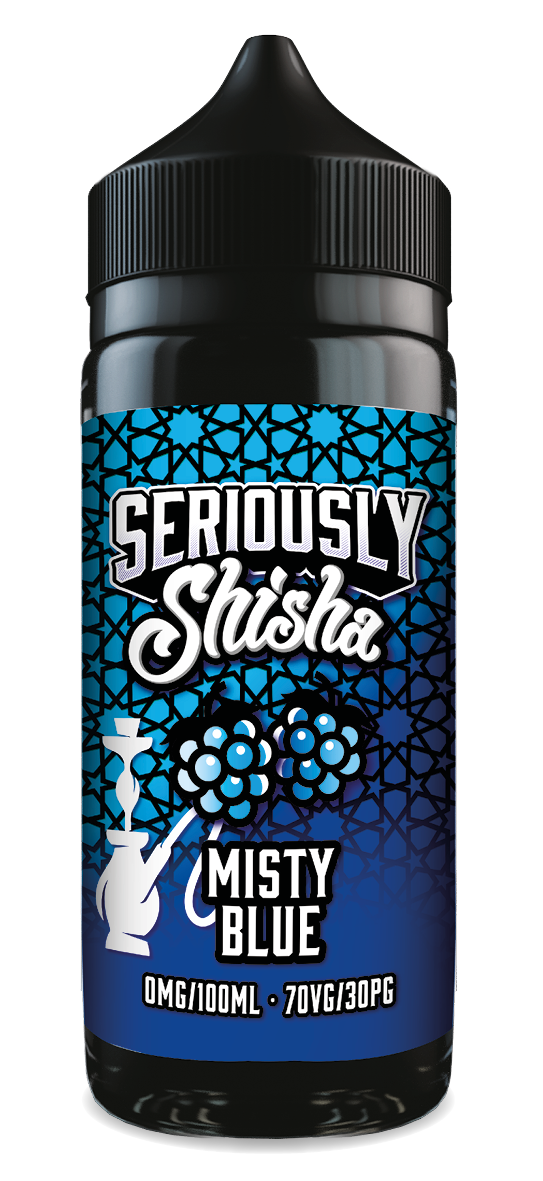 Misty Blue Seriously Shisa E-Liquid Shortfill By Doozy Vape 100ml