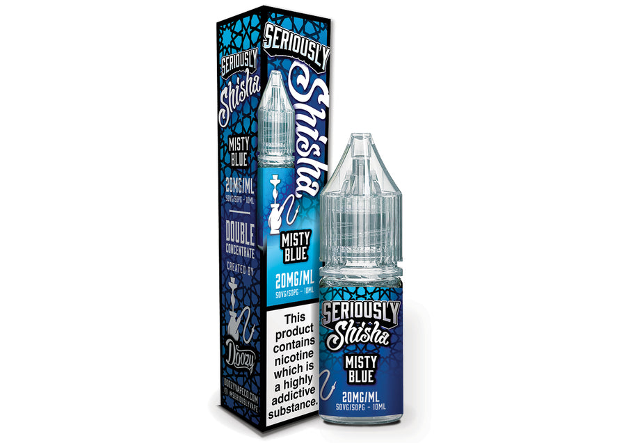 Misty Blue Seriously Shisha E-Liquid Nicotine Salt By Doozy 10ml