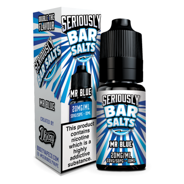 Mr Blue Seriously Bar Salts E-Liquid Nicotine Salt By Doozy Vape 10ml