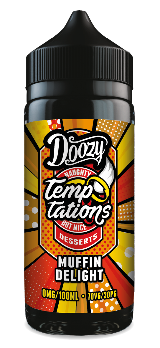 Muffin Delight Temptations E-Liquid Shortfill By Doozy Vape 100ml