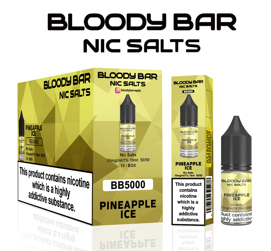 Pineapple Ice E-Liquid Nicotine Salt By Bloody Bar 10ml