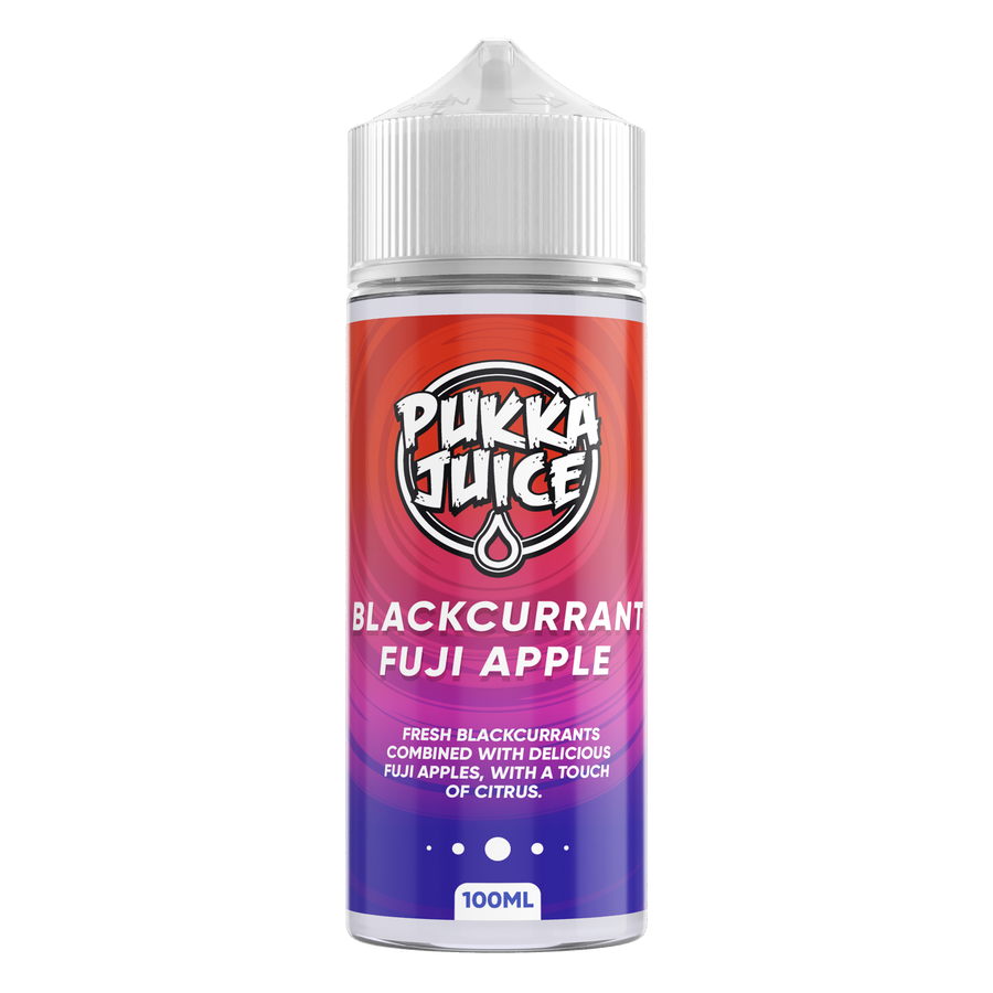 Blackcurrant Fuji Apple E-Liquid Shortfill By Pukka 100ml