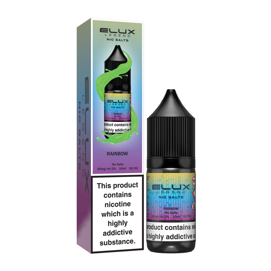 Rainbow E-Liquid Nicotine Salt By Elux Legend 10ml