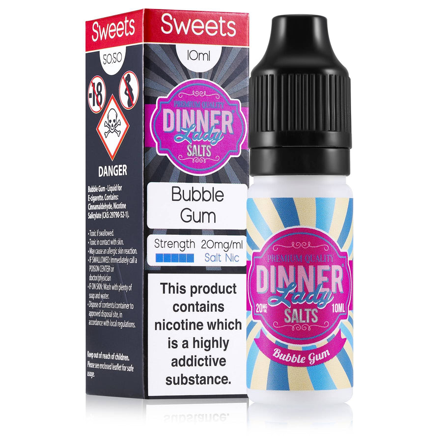Bubblegum E-Liquid Nicotine Salt By Dinner Lady Sweets 10ml