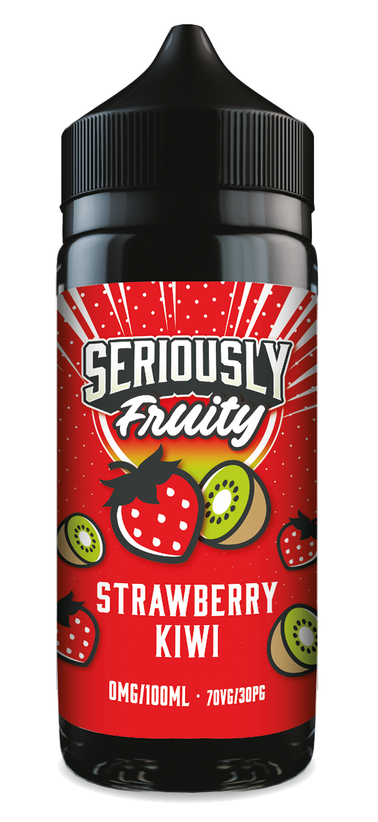 Strawberry Kiwi Seriously Fruity E-Liquid Shortfill By Doozy Vape 100ml