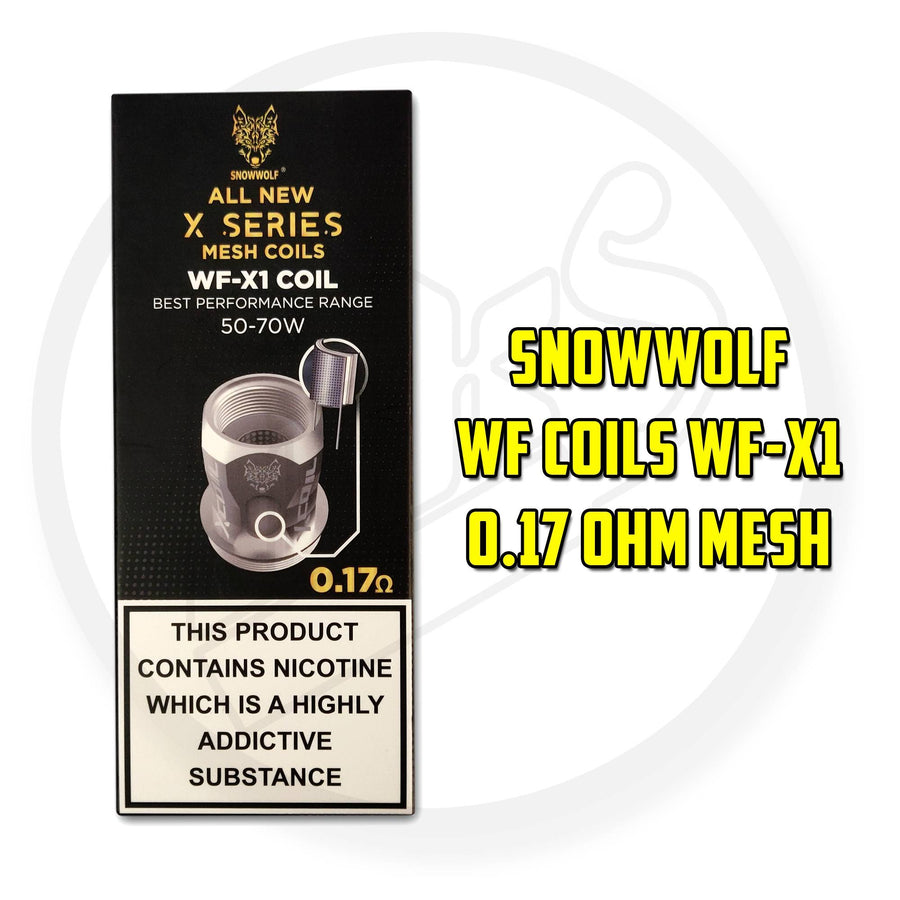 Snowwolf WF-X1 Mesh Replacement Coils 0.17 Ohm