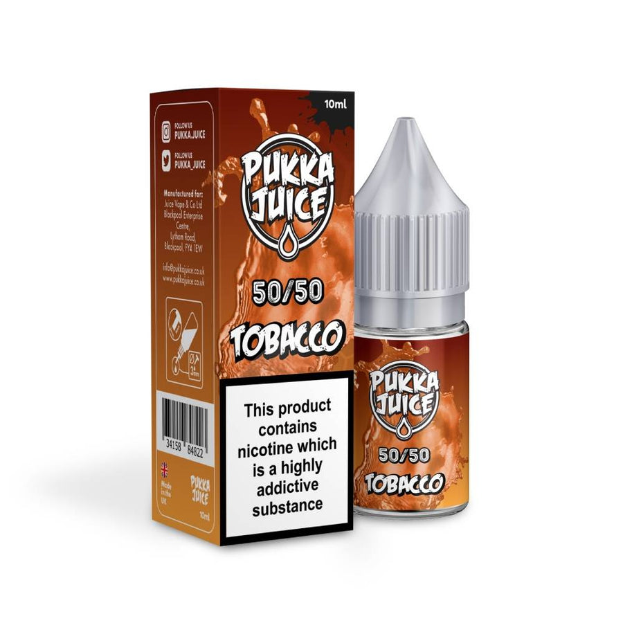 Tobacco 50/50 E-Liquid By Pukka Juice 10ml