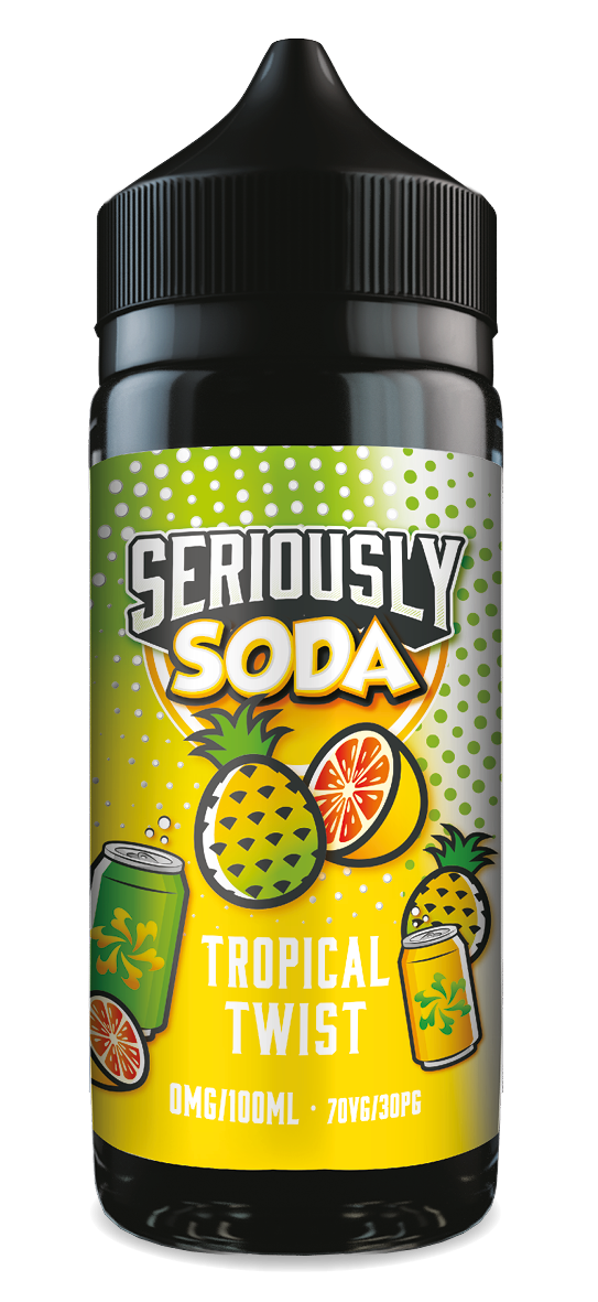 Tropical Twist Seriously Soda E-Liquid Shortfill By Doozy Vape 100ml