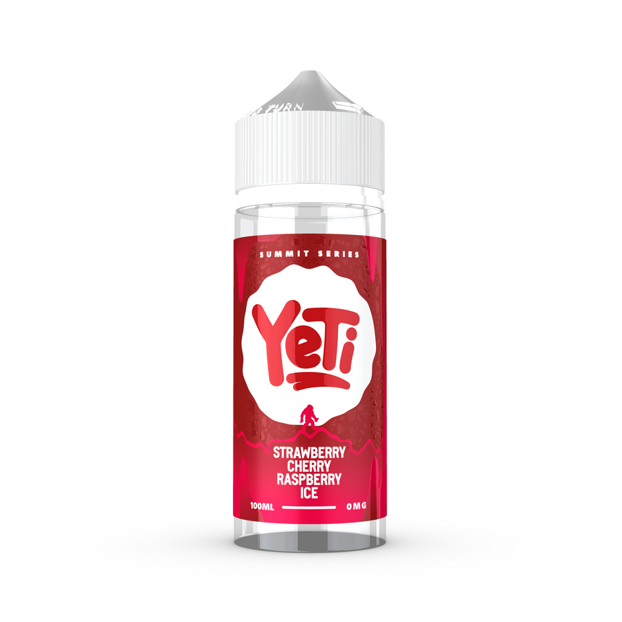 Strawberry Cherry Raspberry Ice E-Liquid Shortfill SUMMIT SERIES By Yeti 100ml