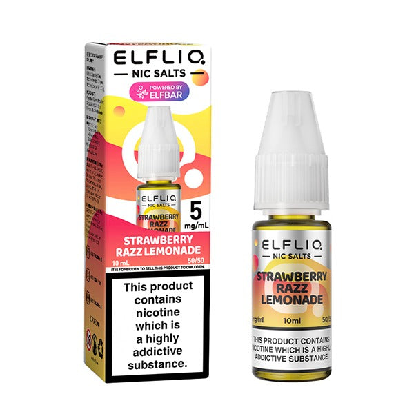 Strawberry Razz Lemonade ELFLIQ E-Liquid Nicotine Salt By Elfbar 10ml