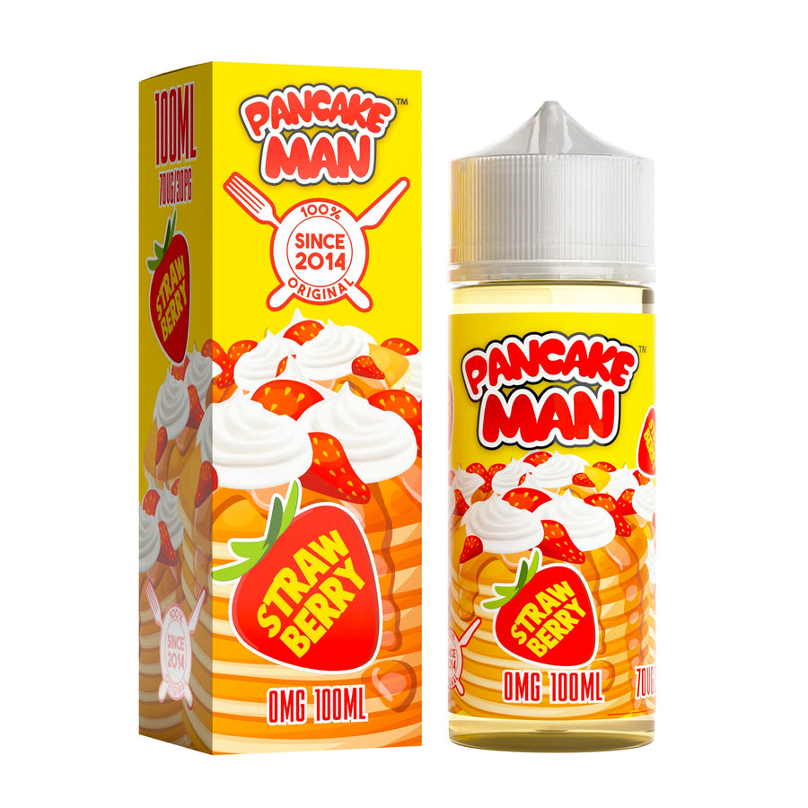 Strawberry E-Liquid Shortfill By Pancake Man 100ml