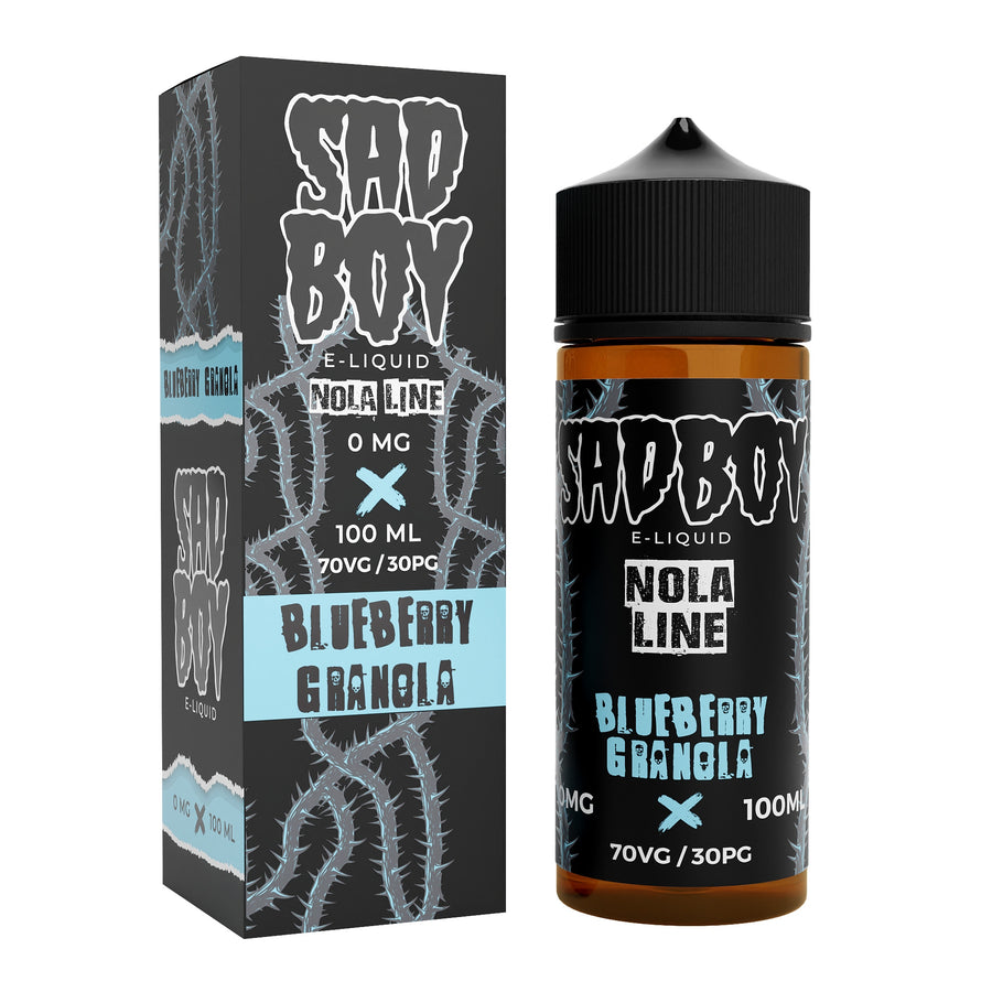 Nola Line - Blueberry Granola E-Liquid Shortfill By Sadboy 100ml