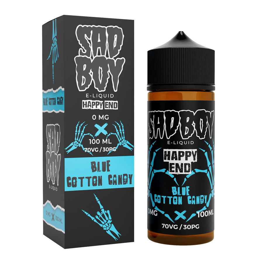 Happy End - Blue Cotton Candy E-Liquid Shortfill By Sadboy 100ml