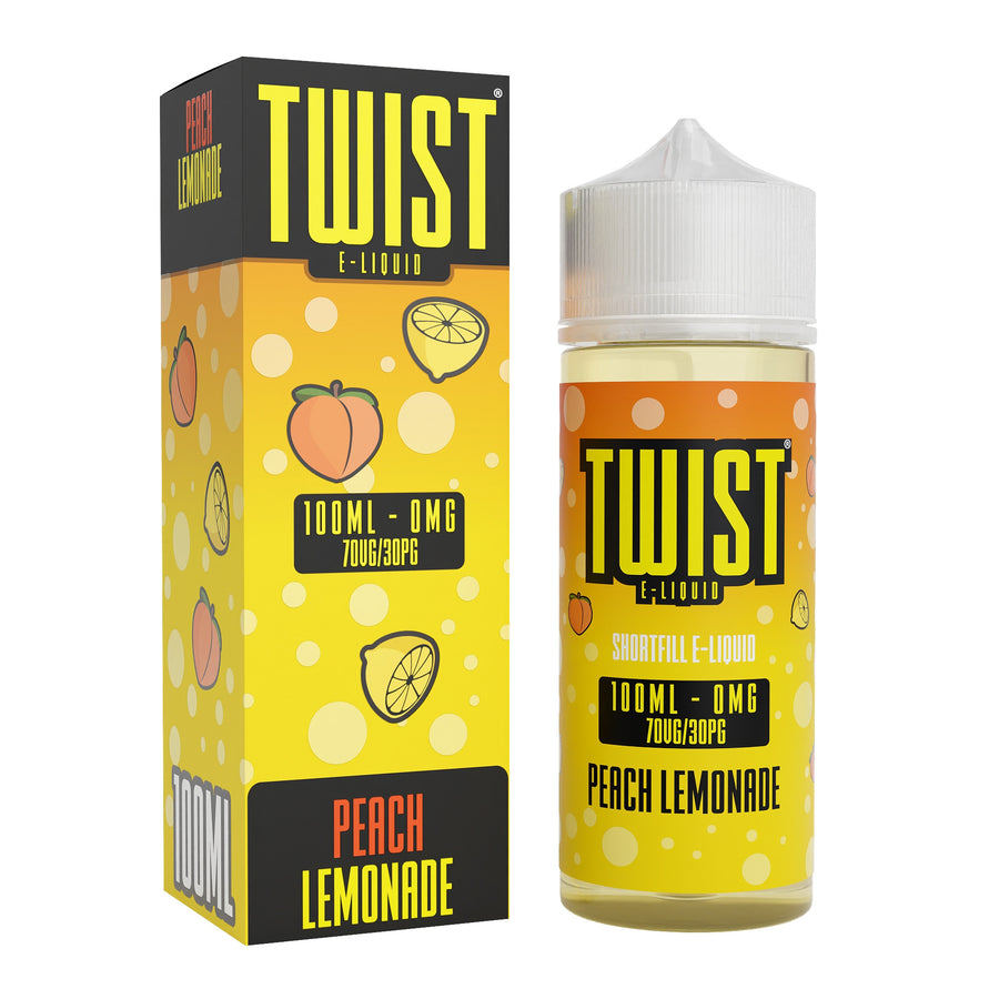 Peach Lemonade E-Liquid Shortfill By Twist 100ml