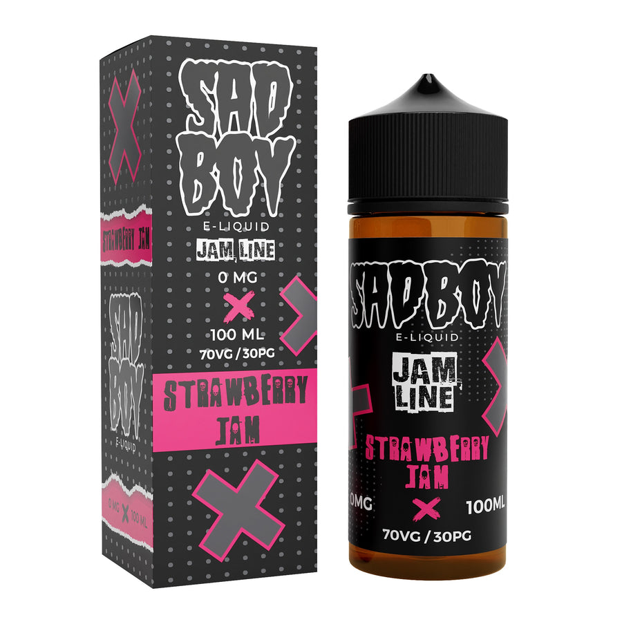 Jam Line - Strawberry Jam E-Liquid Shortfill By Sadboy 100ml