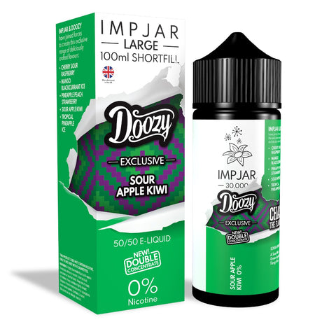 Sour Apple Kiwi E-Liquid 30000 Shortfill By Impjar x Doozy 100ml