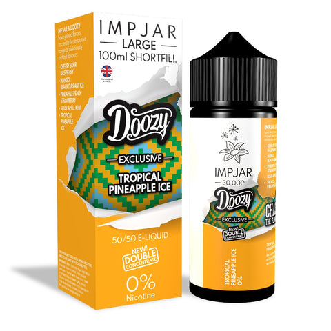 Tropical Pineapple Ice E-Liquid 30000 Shortfill By Impjar x Doozy 100ml