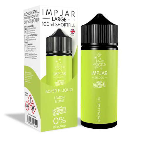 Lemon & Lime E-Liquid 30000 Shortfill By Impjar 100ml