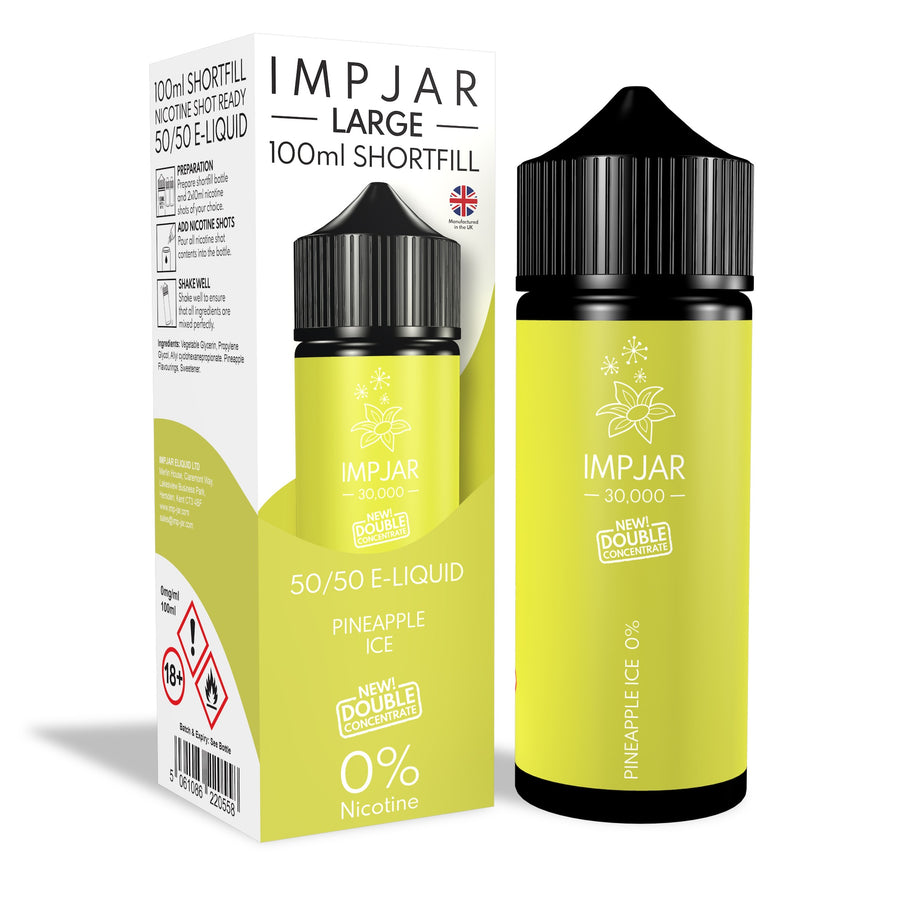 Pineapple Ice E-Liquid 30000 Shortfill By Impjar 100ml