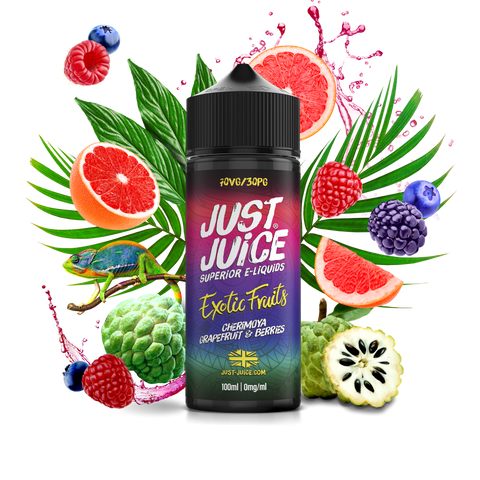 Cherimoys Grapefruit & Berries E-Liquid Shortfill By Just Juice 100ml