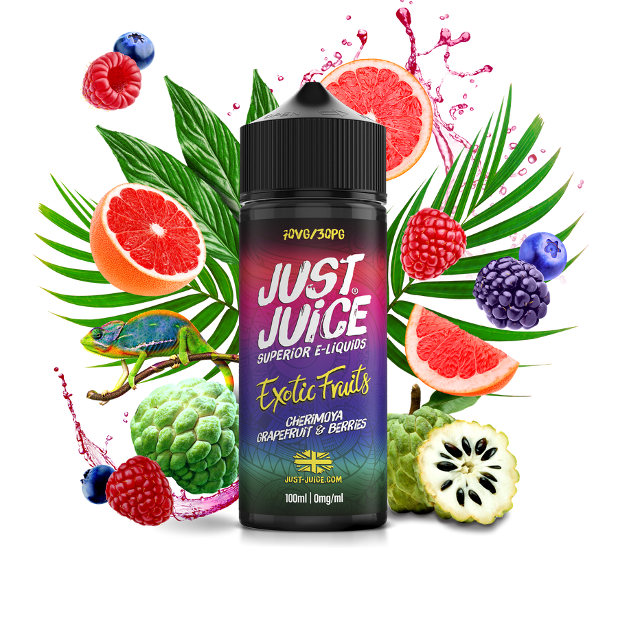 Cherimoys Grapefruit & Berries E-Liquid Shortfill By Just Juice 100ml