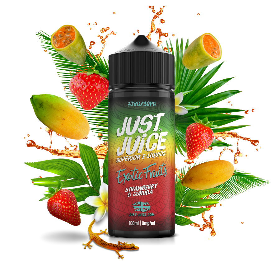 Strawbery & Curuba E-Liquid Shortfill By Just Juice 100ml