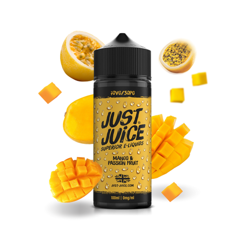Mango & Passion Fruit E-Liquid Shortfill By Just Juice 100ml
