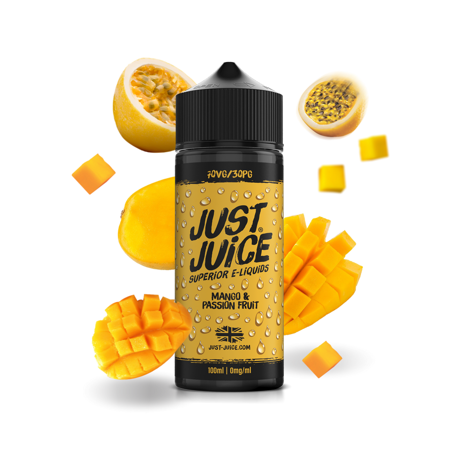 Mango & Passion Fruit E-Liquid Shortfill By Just Juice 100ml