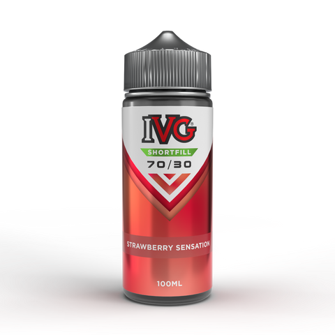 Strawberry Sensation E-Liquid Shortfill by IVG 100ml