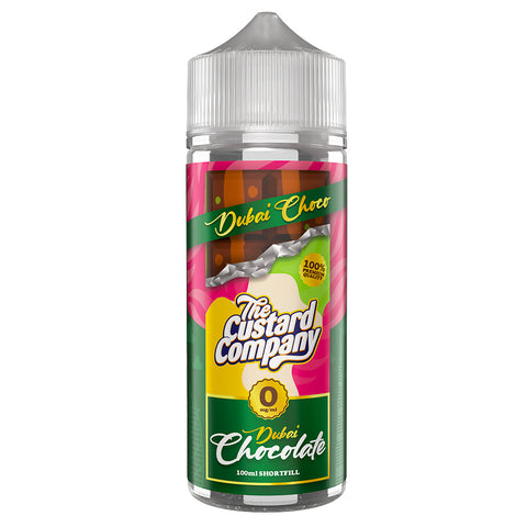 Dubai Chocolate E-Liquid Shortfill By The Custard Company 100ml