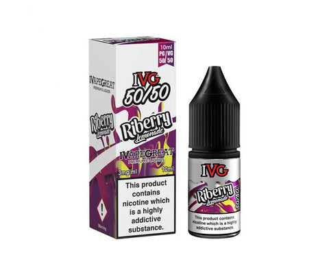 Riberry Lemonade 50/50 E-Liquid By IVG 10ml