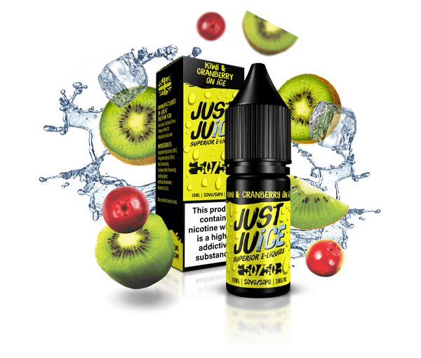 Kiwi & Cranberry On Ice 50/50 E-Liquid By Just Juice 10ml