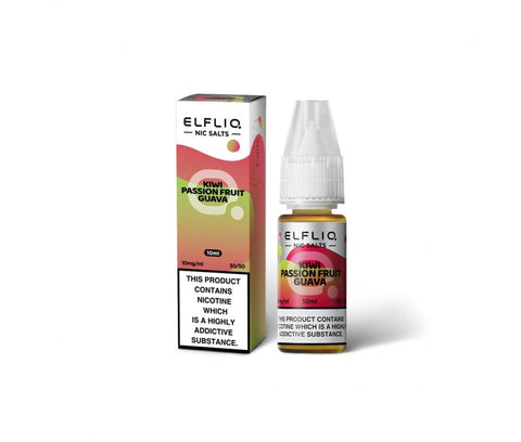 Kiwi Passion Fruit Guava ELFLIQ E-Liquid Nicotine Salt By Elfbar 10ml