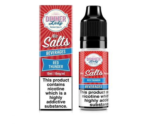 Red Thunder E-Liquid Nicotine Salt By Dinner Lady Beverages 10ml