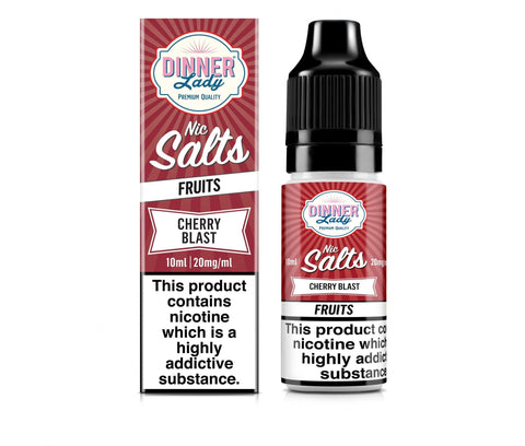 Cherry Blast E-Liquid Nicotine Salt By Dinner Lady Fruits 10ml
