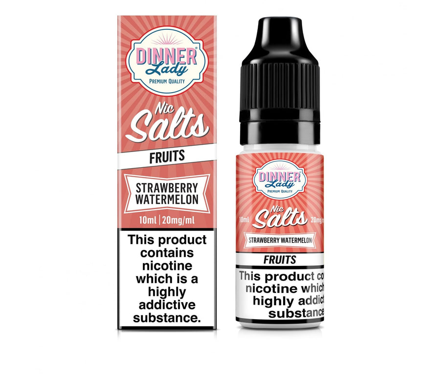 Strawberry Watermelon E-Liquid Nicotine Salt By Dinner Lady Fruits 10ml