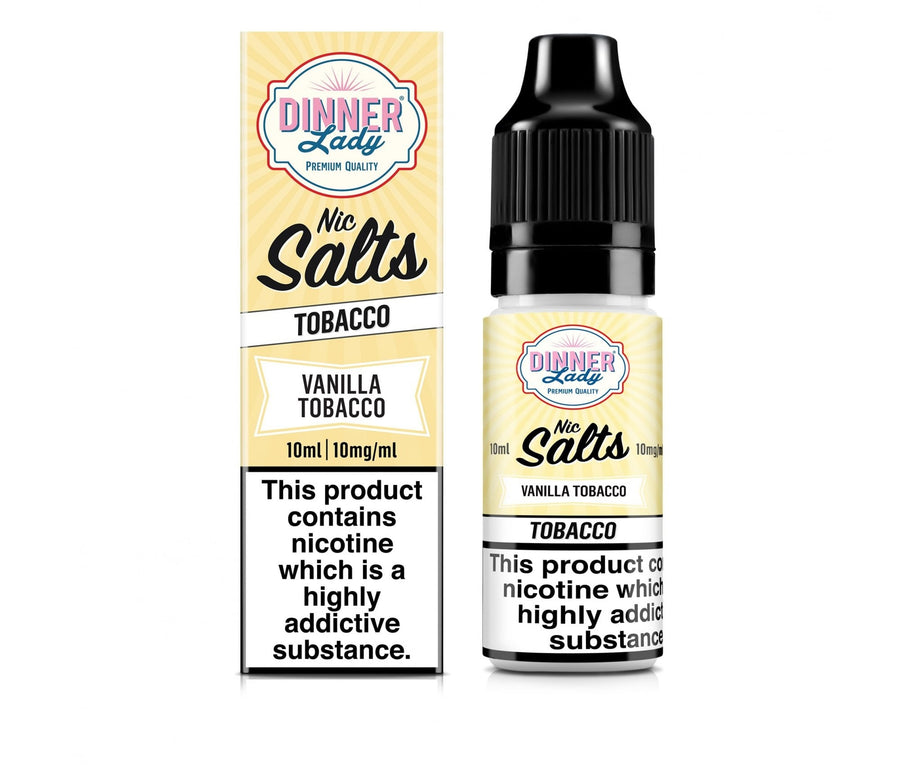 Vanilla Tobacco E-Liquid Nicotine Salt By Dinner Lady Tobacco 10ml