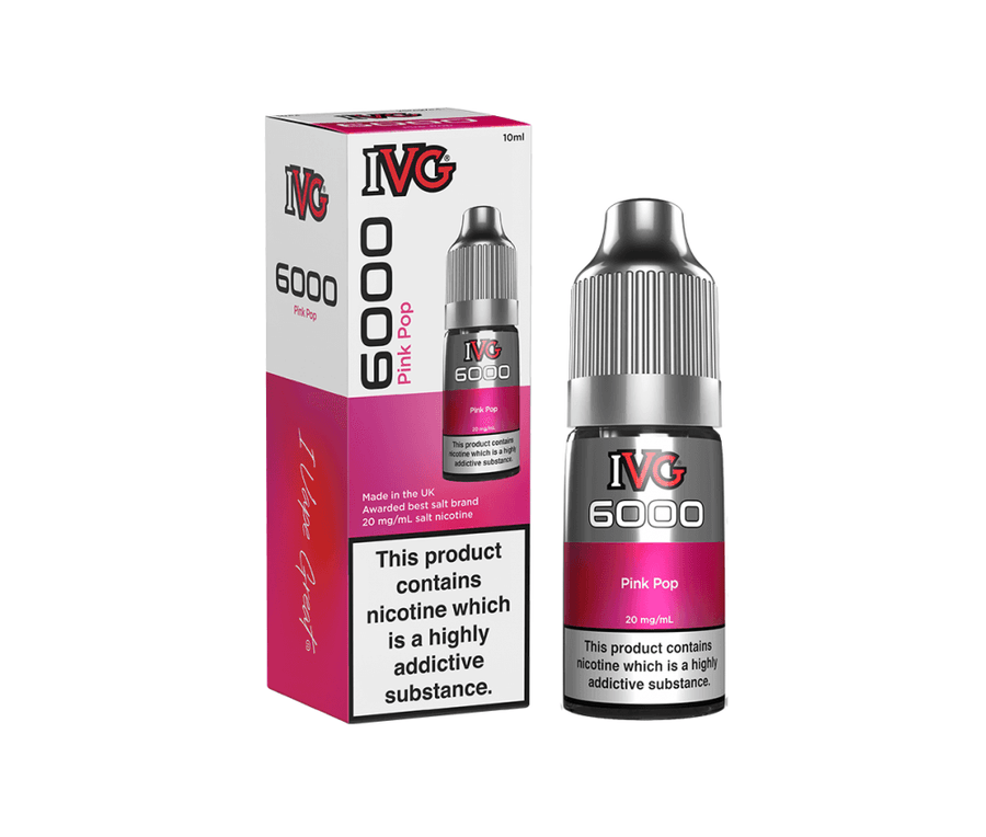 Pink Pop 6000 Series Bar Flavour E-Liquid Nicotine Salt By IVG 10ml