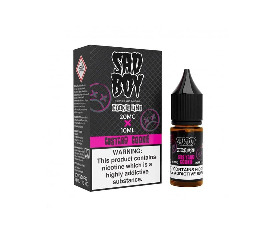 Cookie Line - Custard Cookie E-Liquid Nicotine Salt By Sadboy 10ml